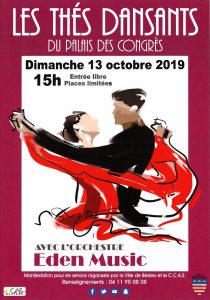 thé dansant 13 Octobre 2019 Béziers