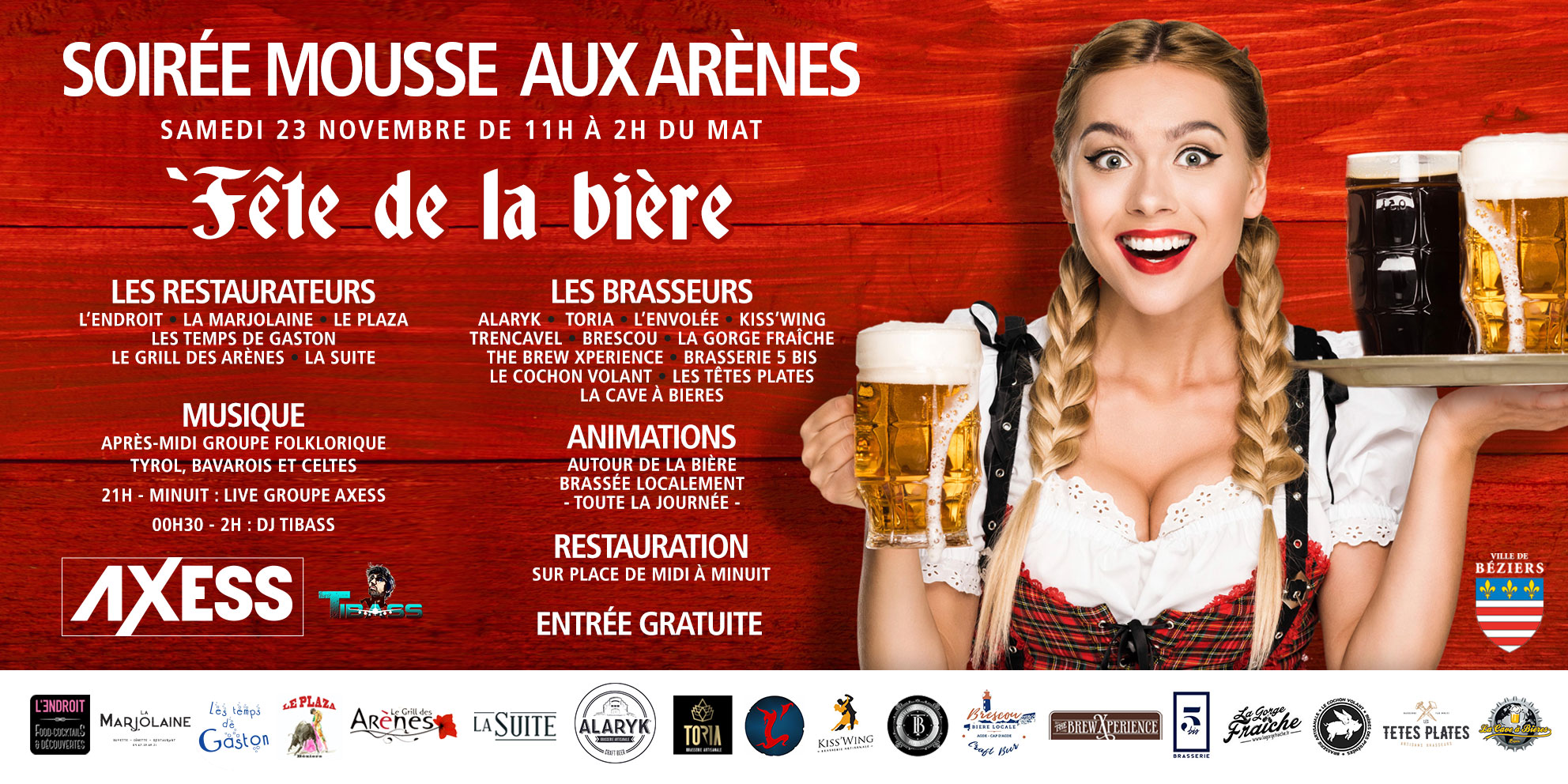 La Fete De La Biere 23 Novembre 19 Palais Des Congres De Beziers